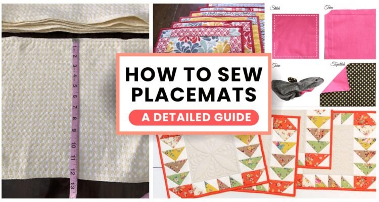 How to sew placemats