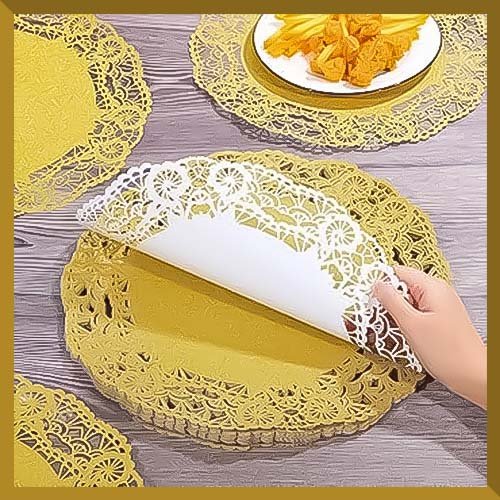 Gold Paper Placemats, placemat size