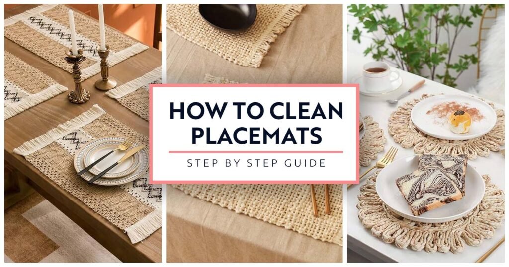 how to clean placemats