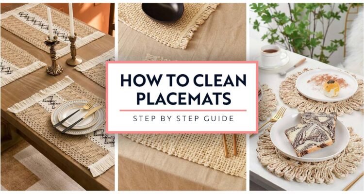 how to clean placemats